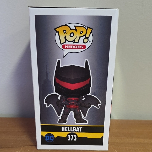 Funko Pop Heroes Hellbat Figure - Black and Red - Picture 2 of 6
